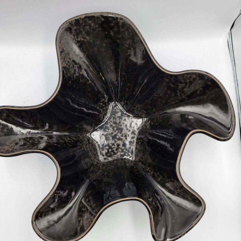 2017 Uttermost 18869 Colson Bowl 1‎ Black Bowl Home Decor 81980A  Pottery Piece